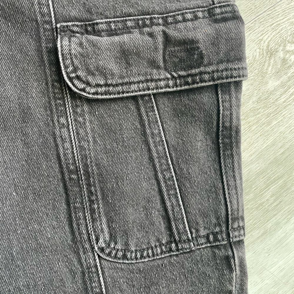 NWT 🦋 ZARA Washed Black “The Slim Cargo” | Size: 6 - Picture 10 of 13
